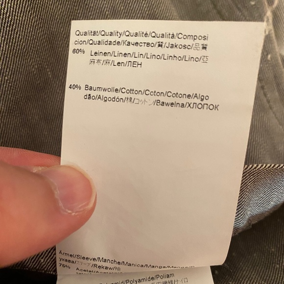 HUGO BOSS Men’s Linen Blend Blazer sz46 - Picture 11 of 11